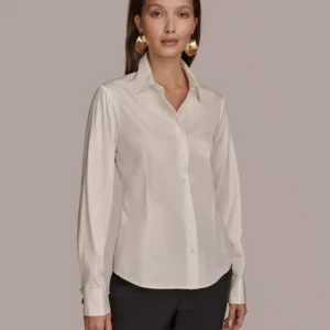 Women's Wrist-Hardware Button-Down Shirt