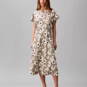 Women's Crewneck Midi Dress