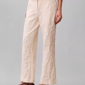 Women's Short-Sleeve Top and Floral Straight Leg Pants