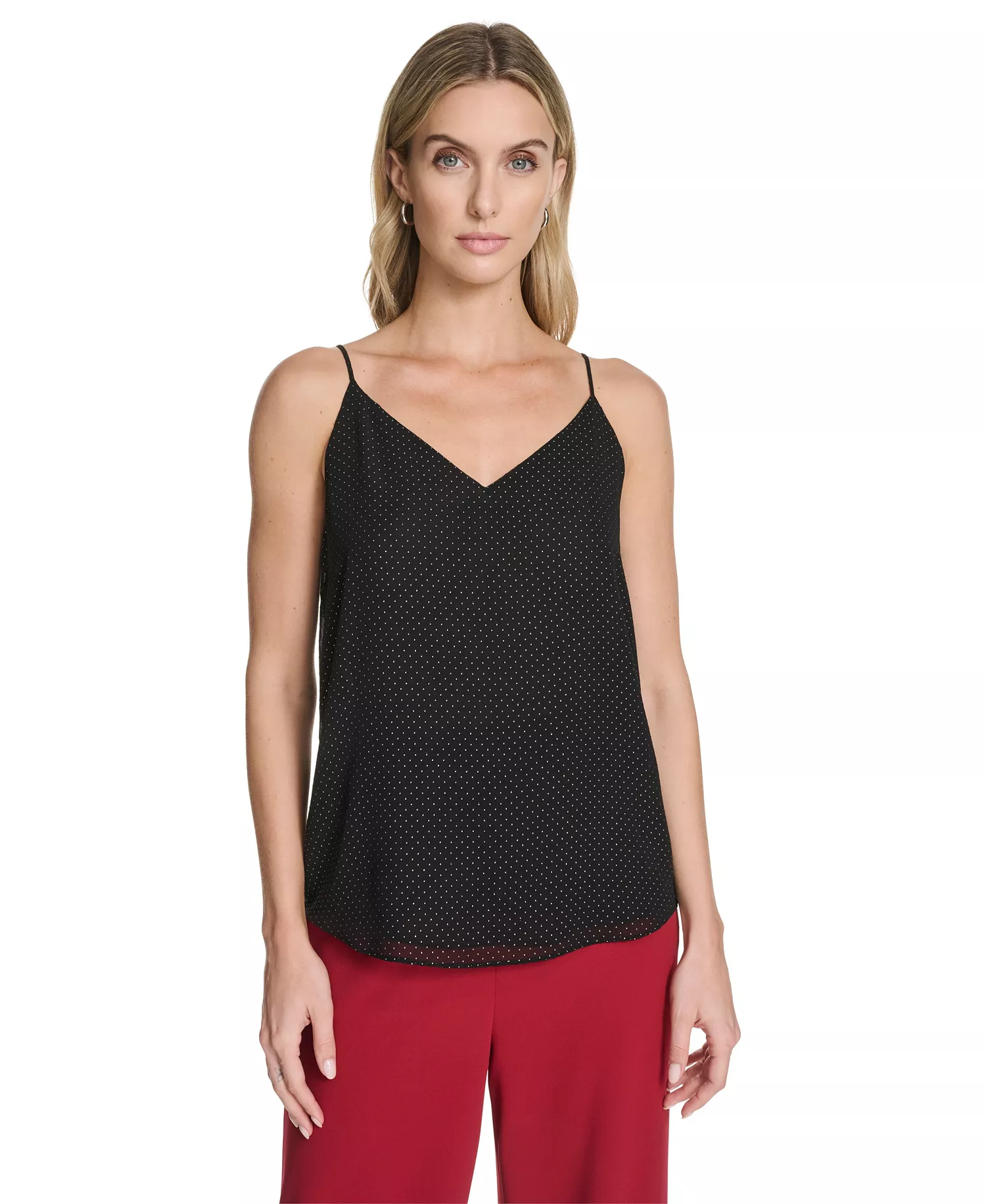 mni-2e5ffee78267047474c1c9ba0f342f51 Women's Metallic Dot Camisole
