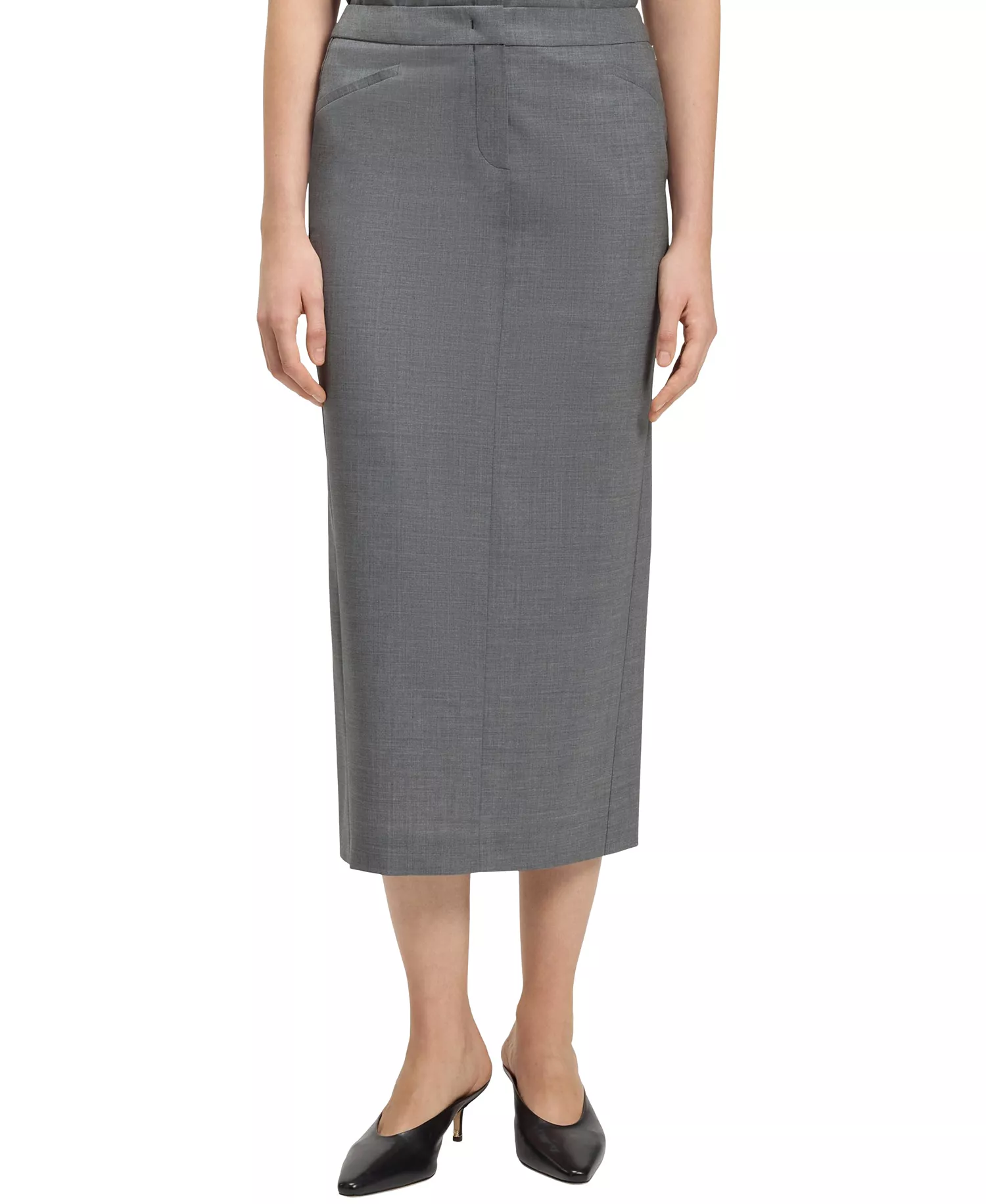 mni-2e8ae1bdda3ab81a5752a6389061fbcb Women's Mélange Virgin Wool Pencil Skirts