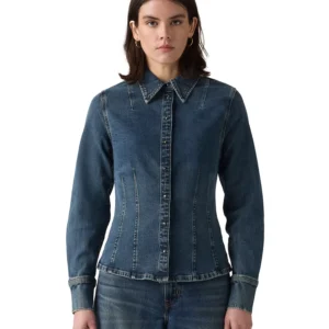 Premium Women's Long Sleeve Shaped Shirt