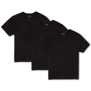 Men's 3-Pack Essential Cotton V-Neck Regular Fit Undershirts