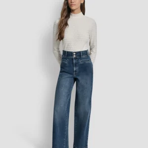 Women's High Rise Double Button Jeans