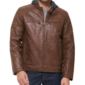 Men's Jersey Hood Racer Jacket