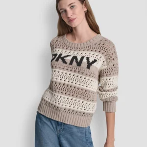 Petite Long-Sleeve Stripe Sweater
