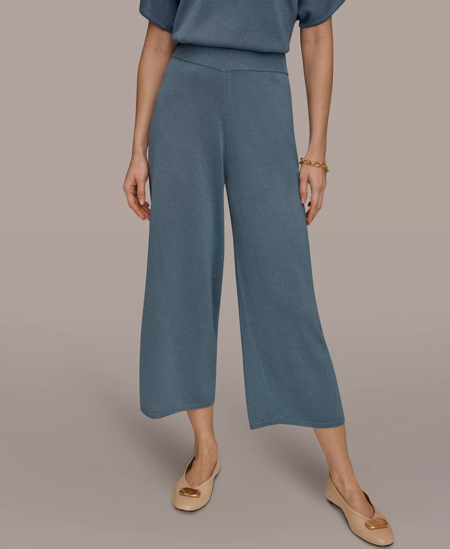 mni-318953f05beb8ffc5e8c7d60dfac3315 Women's Wide-Leg Sequin Pull-On Pants