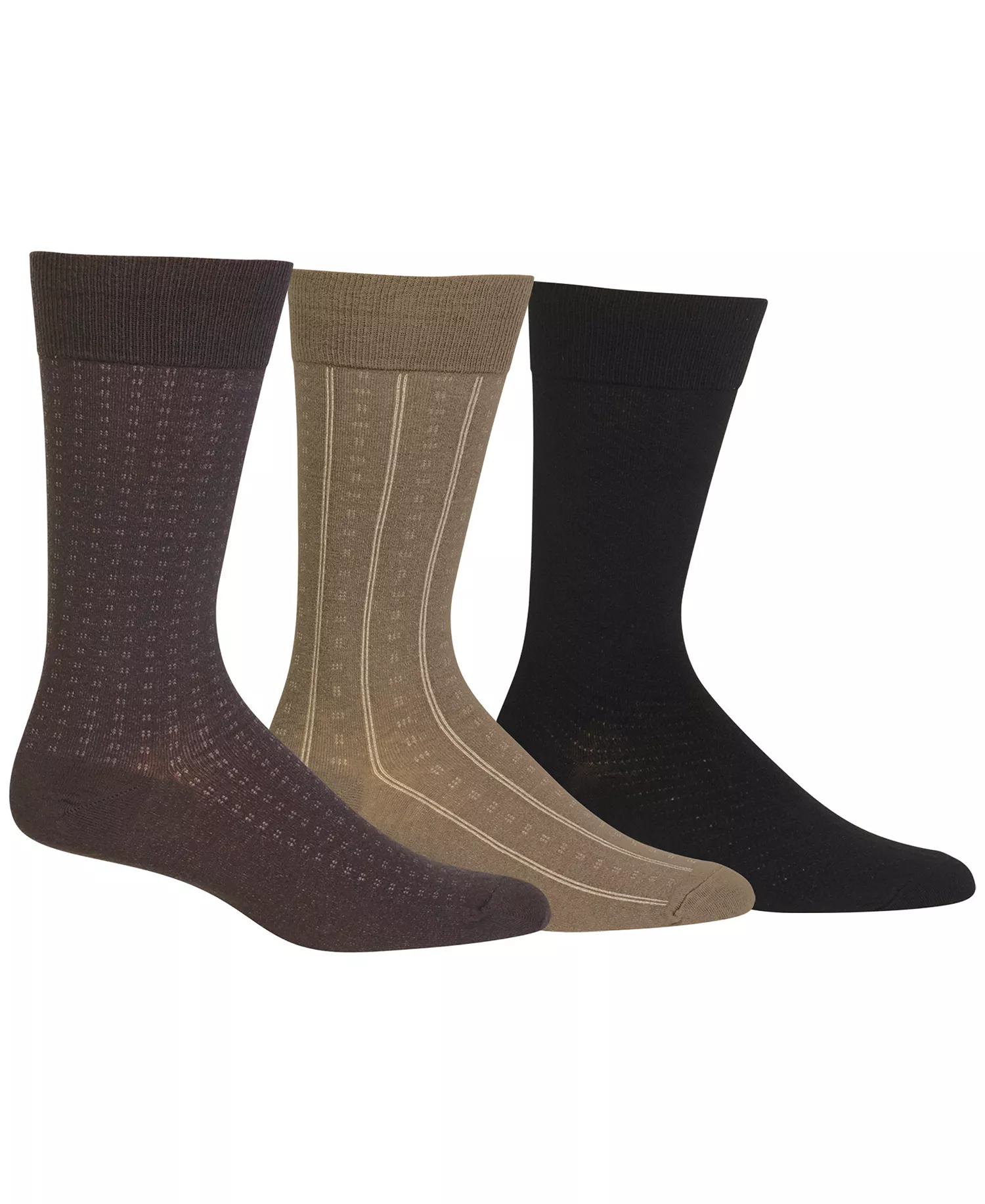 mni-31d9372a82f239250dc5d18ee968dd12 Men's 3-Pk. Assorted Patterns Dress Socks