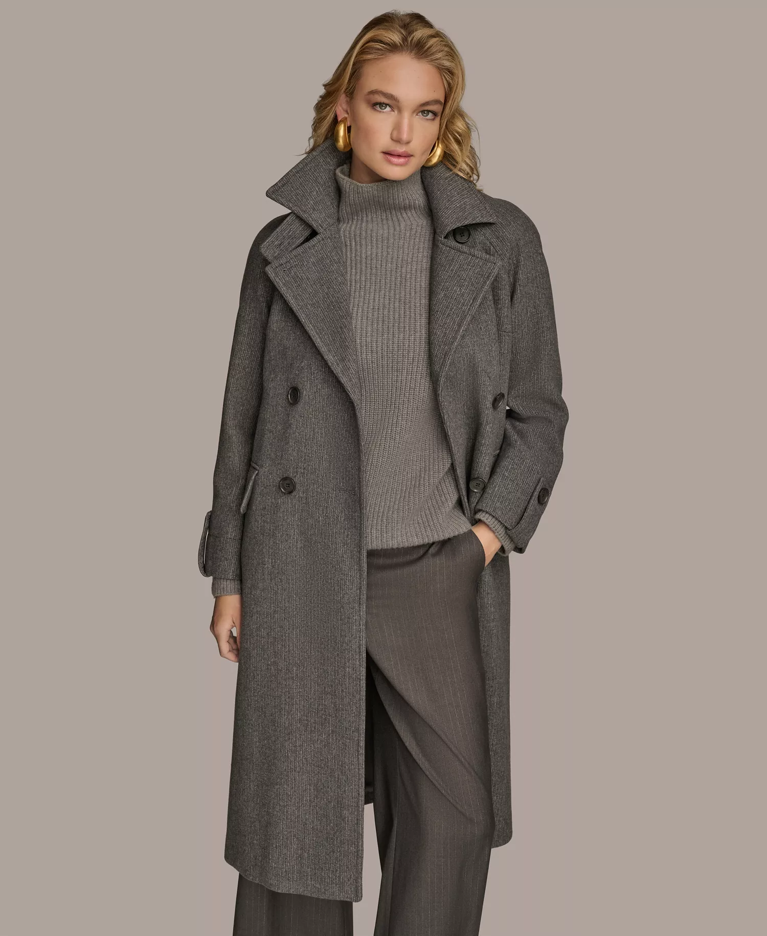 mni-322bcac8f4896731a24c87b412bbfa68 Women's Double-Breasted Belted Wrap Coat — изображение 3