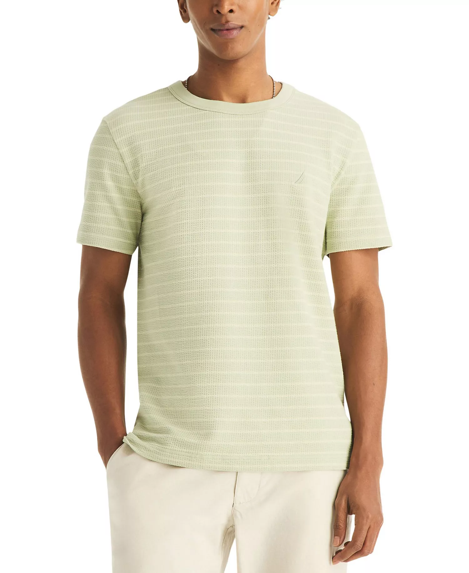 mni-335a8e69dbee6487abecc1b56365623c Men's Short-Sleeve Seersucker Striped T-Shirt — изображение 3