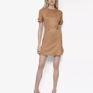 Women's Short Sleeve Crew Neck Sheath Dress