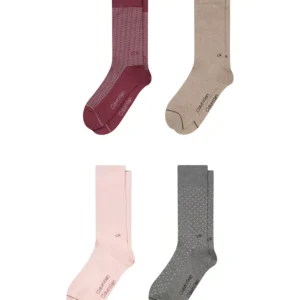 Men's Cotton Dress Crew Socks, 4-Pack