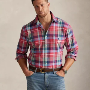 Men's Big & Tall Plaid Oxford Shirt