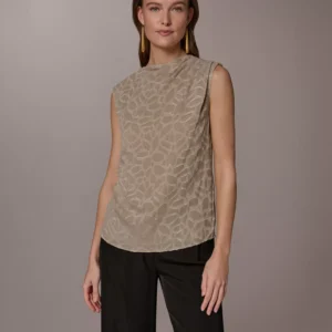 Women's Mock Neck Blouse