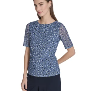 Women's Printed Crew Neck Top