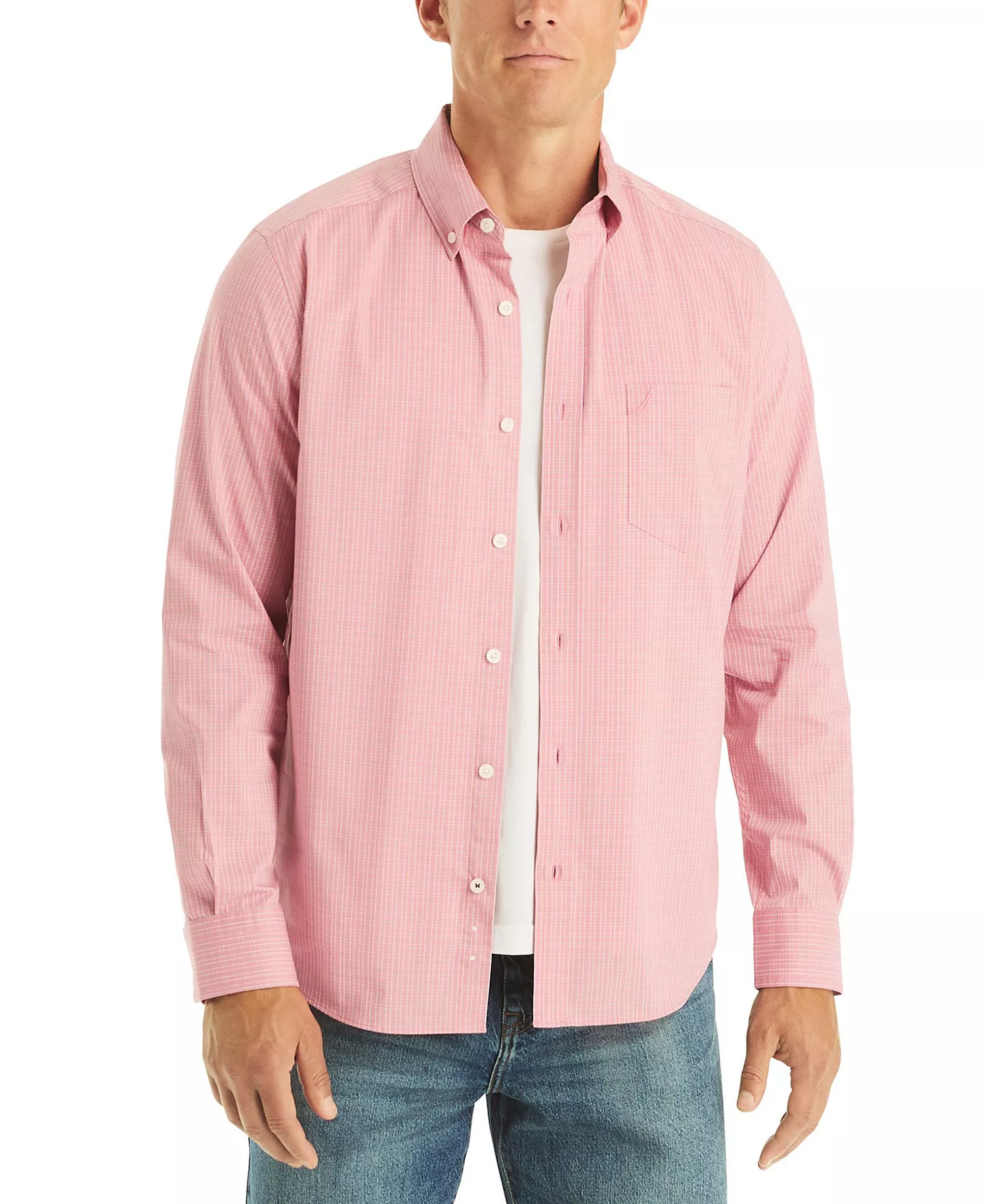 mni-3564998905045ccc076d19ebca54126b Men's Plaid Long-Sleeve Shirt