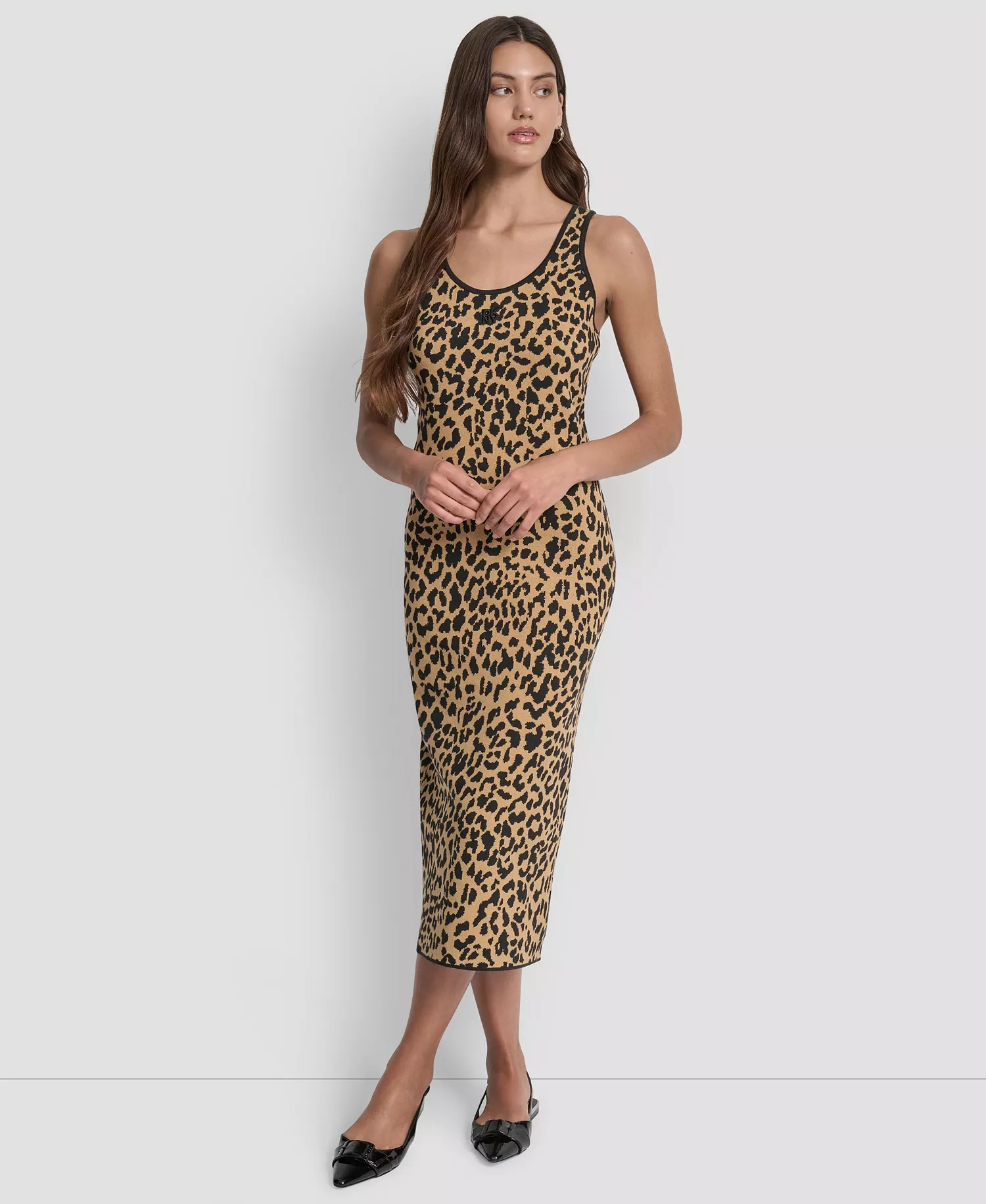 mni-35a1007d10fd37eefa24931be4af5af8 Women's Cheetah Jacquard Bodycon Sweater Dress