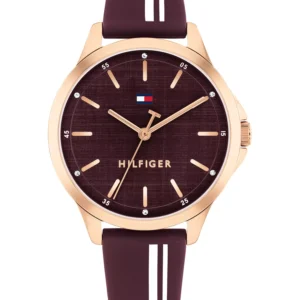 Women's Quartz Cherry Silicone Strap Watch, 34mm