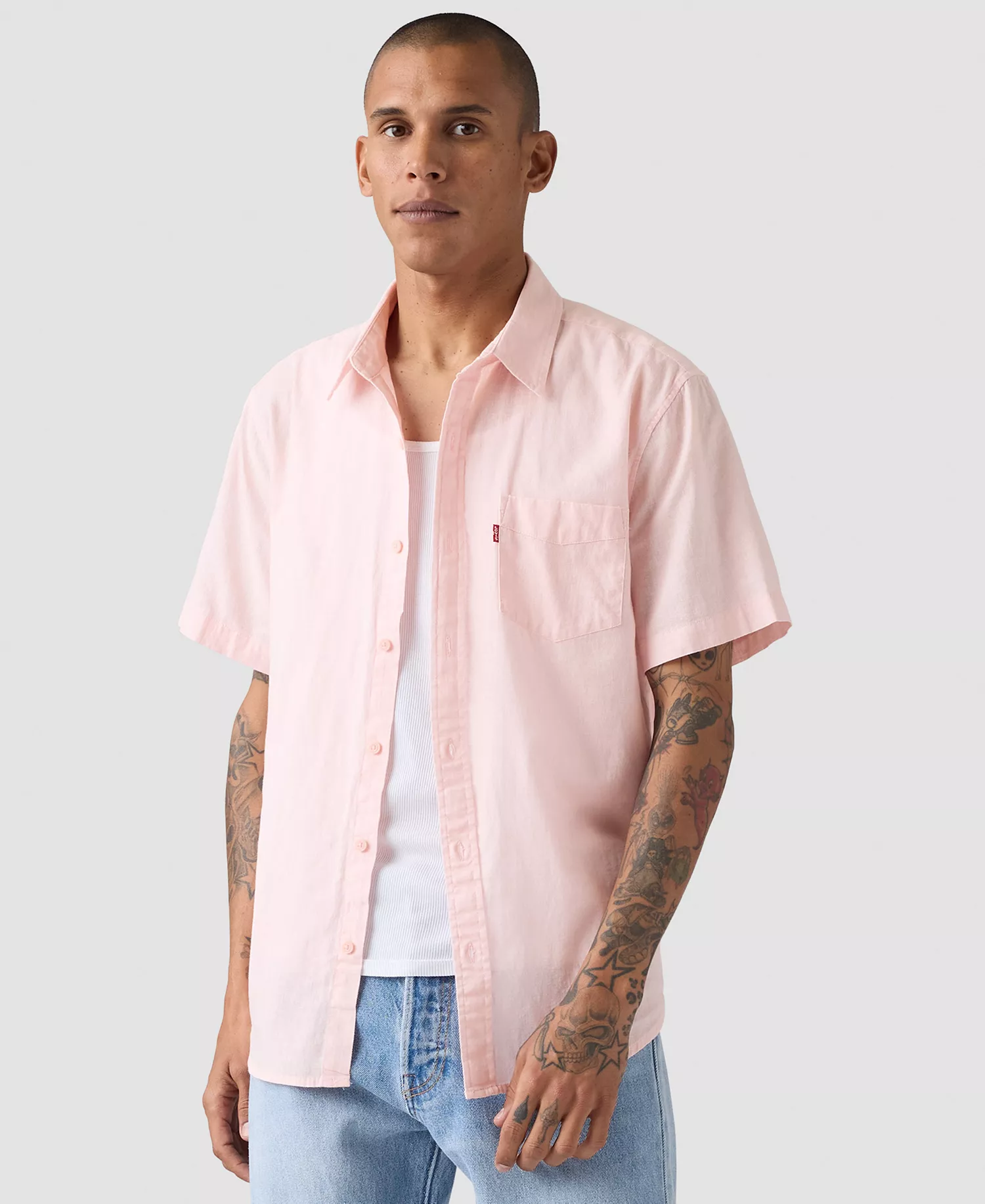 mni-36c9ff83d47fd05a5555793a953ecee9 Men's Classic Pocket Short-Sleeve Regular-Fit Shirt — изображение 7