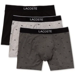 Men's Cotton Stretch Mini-Crocodile Boxer Briefs, 3-Pack