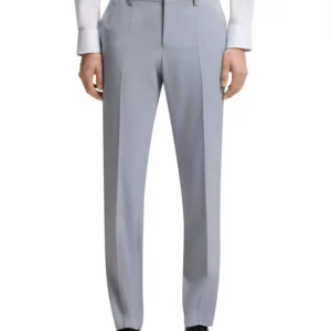 BOSS by Men's Patterned Stretch Chiffon Slim-Fit Trousers