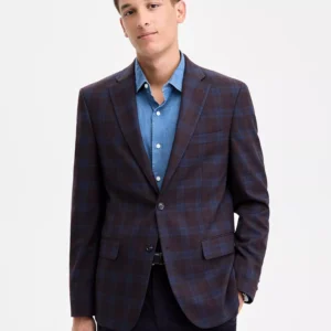 Men's Modern-Fit Check Sport Coat