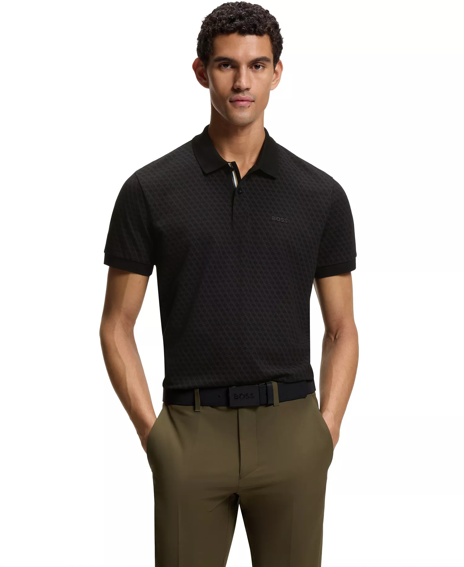 mni-390b4875a56283d7a6eebc183decdea3 Men's Cotton-Piqué Printed Pattern Polo Shirt