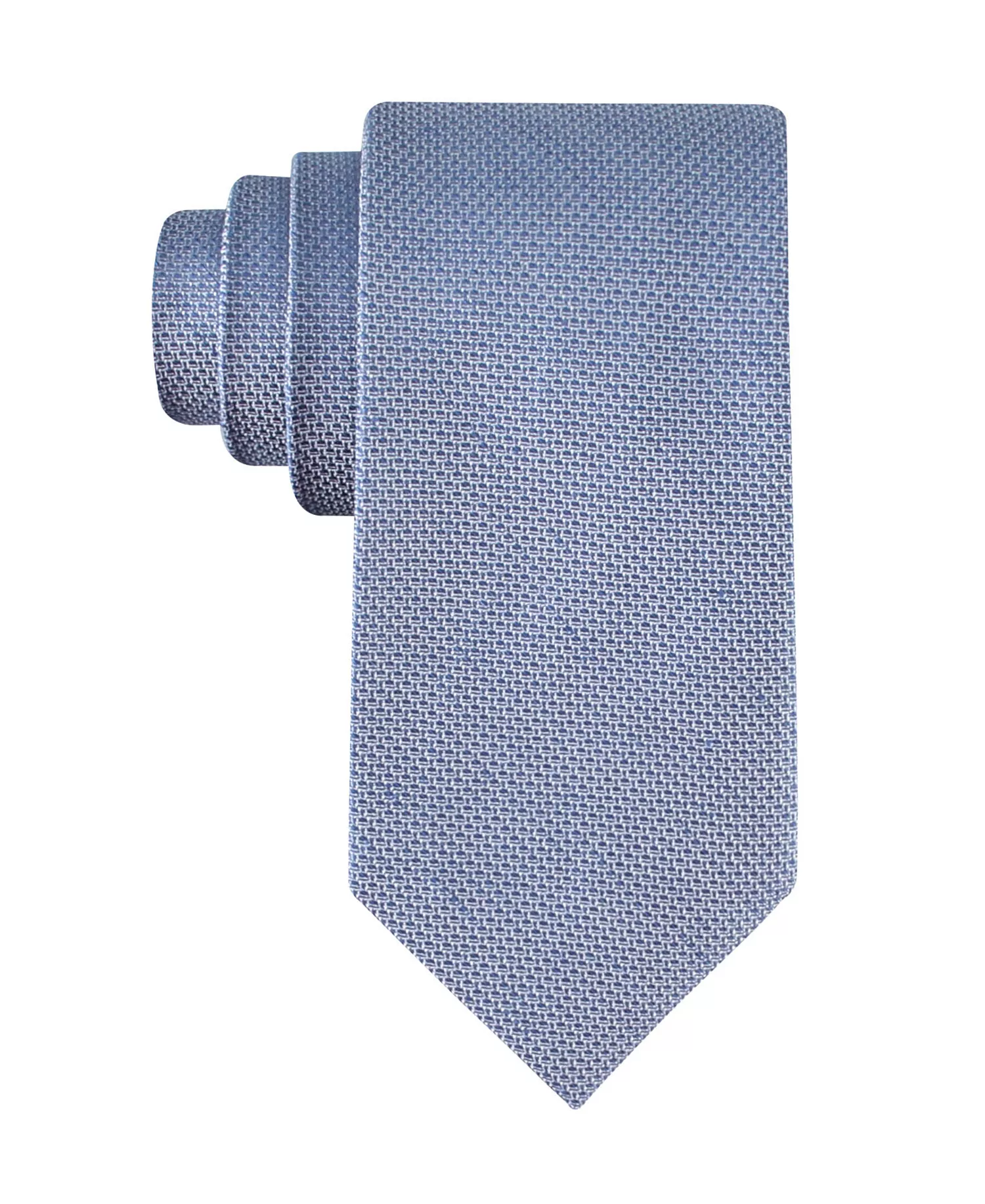 mni-39acb0c2203cd169bf48d44c994378e4 Men's Textured Solid Silk & Linen Blend Tie — изображение 4