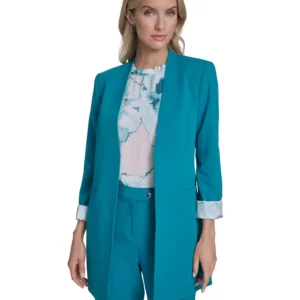 Women's Open-Front Roll Back Cuff Jacket