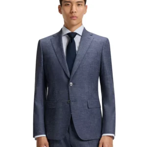 Men's Patterned Stretch Slim-Fit Blazer