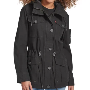Women's Hooded Military Jacket