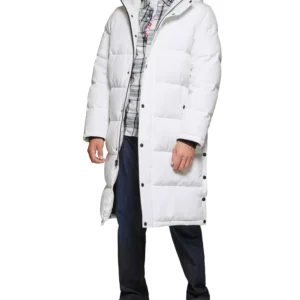 Men's Quilted Extra Long Parka Jacket