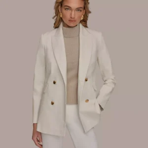 Women's Double Breasted Blazer Jacket