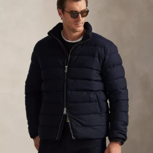Men's Big & Tall Mock Neck Colden Herringbone Jacket