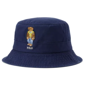 Men's Bear Graphic Twill Bucket Hat