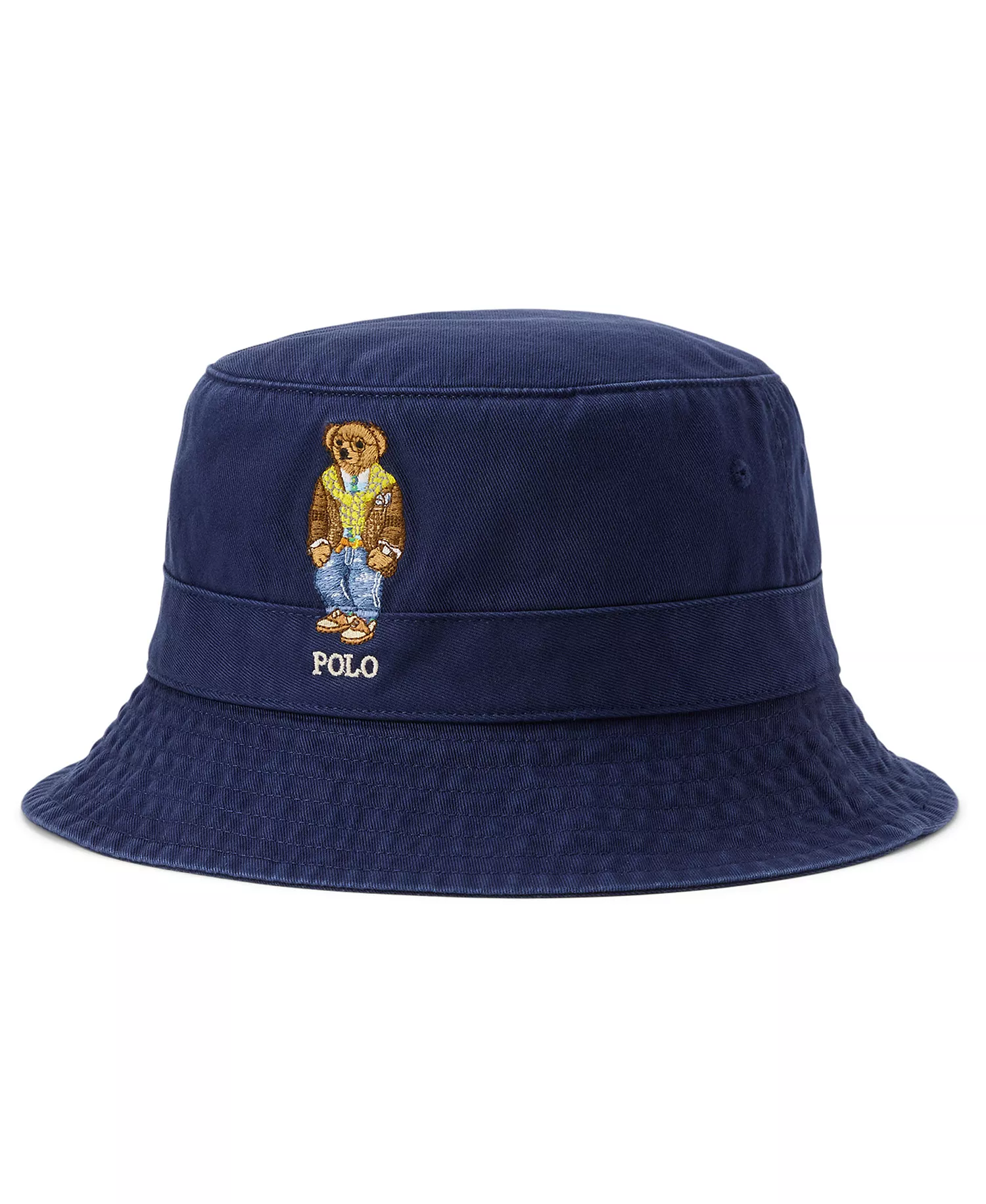 mni-3ce76e2717482d05c3000279667cc9ee Men's Bear Graphic Twill Bucket Hat