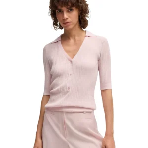 Women's V-Neck Short-Sleeve Sweater