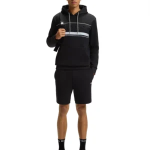 Men's Cotton-Blend Stripe Detail Shorts