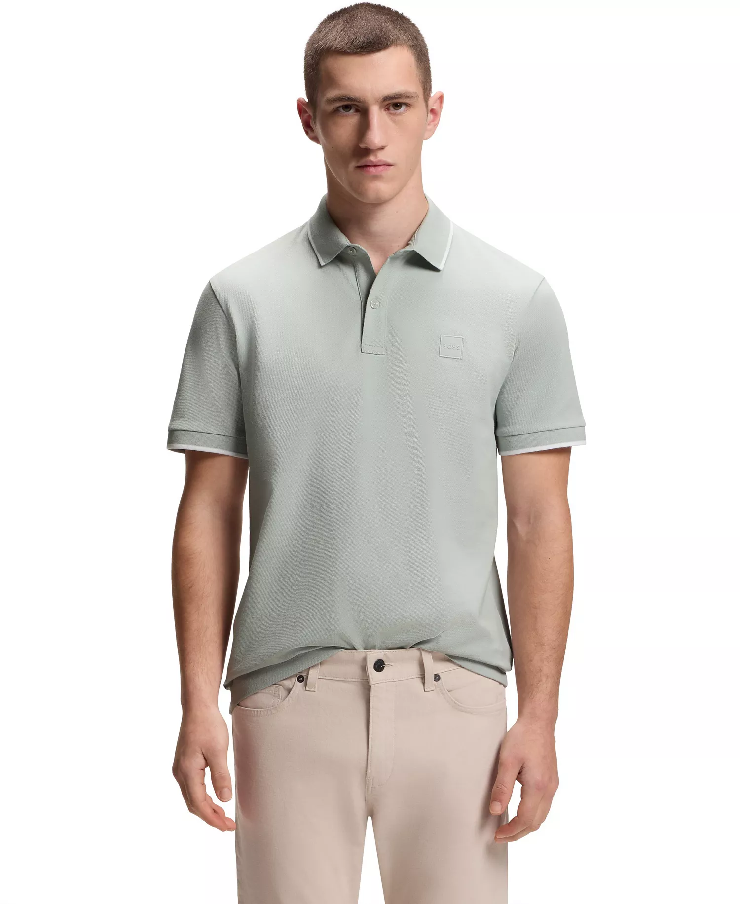 mni-3ed3f14d78d97b1cf331fc05d00f8a5c Men's Stretch-Cotton Piqué Slim-Fit Polo Shirt — изображение 4