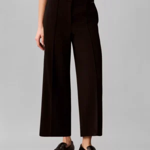 Women's High-Rise Cropped Wide-Leg Pants