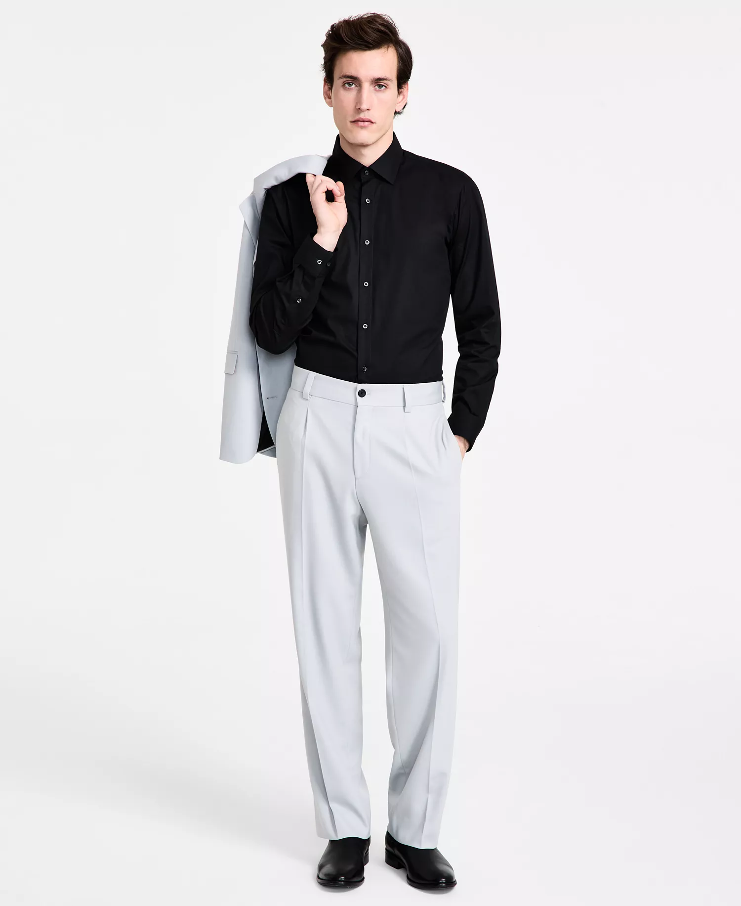 mni-40a5d3e224b1d0198b54bda3fc6673b0 Men's Modern-Fit Suit Pants