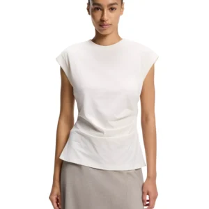 BOSS by Women's Mercerized-Cotton Slim-Fit T-Shirt