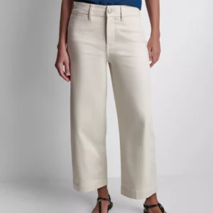 Petite Indigo Knit High-Rise Ankle Pants