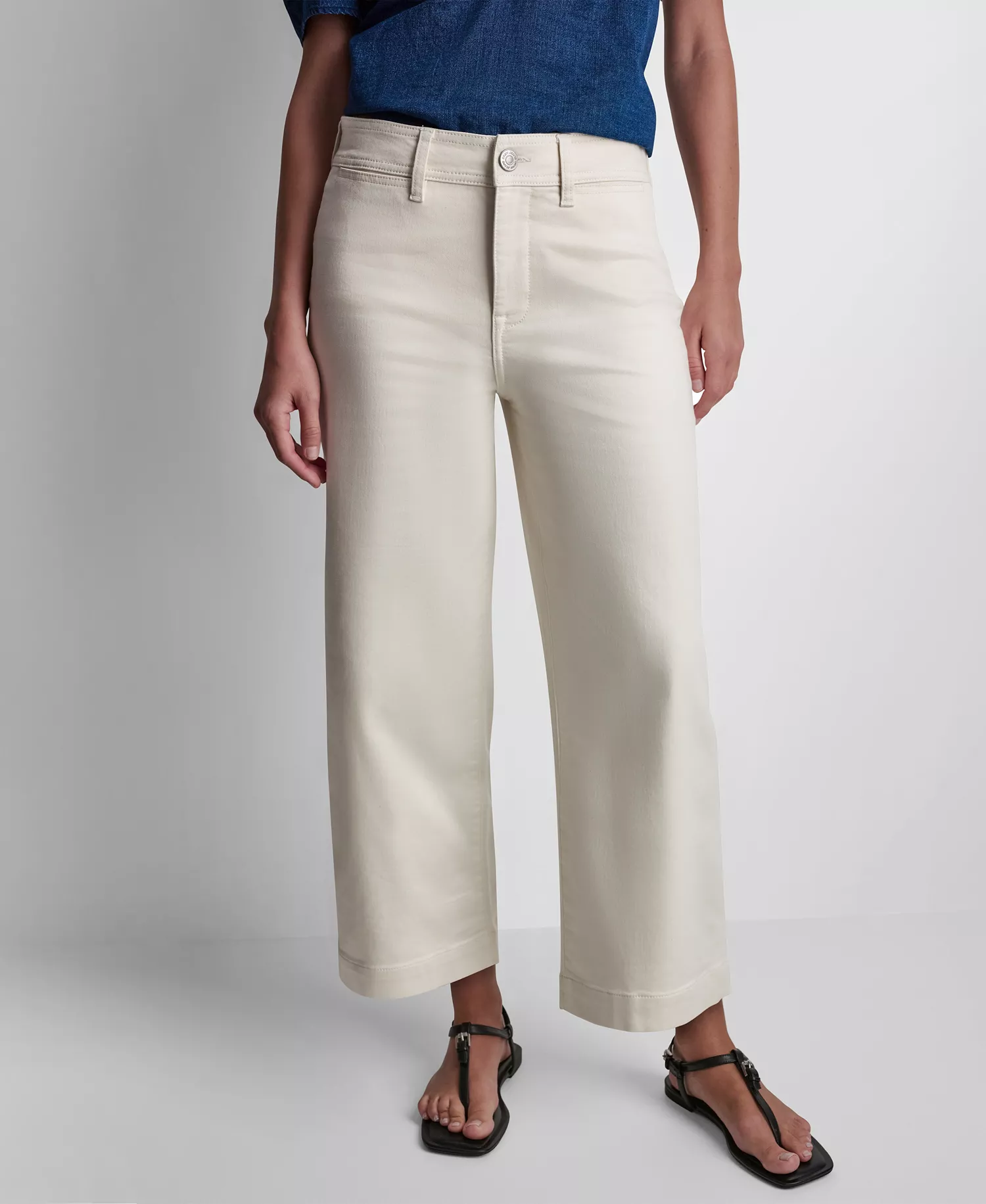 mni-421697f740e6891488ffb1276b502793 Petite Indigo Knit High-Rise Ankle Pants