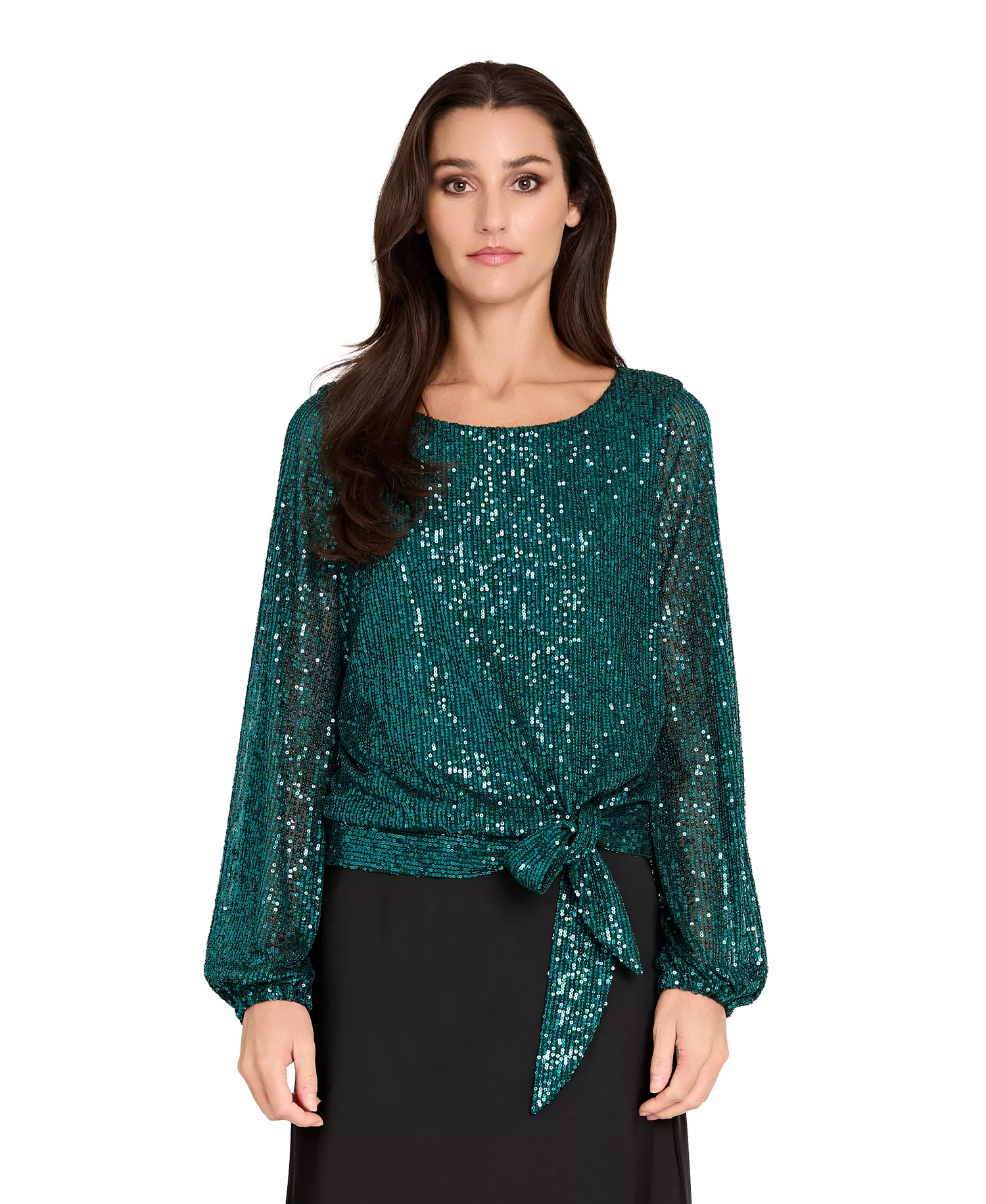 mni-42e63c765817e77eb44bd311c21341c4 Women's Long Sleeve Sequin Top — изображение 3