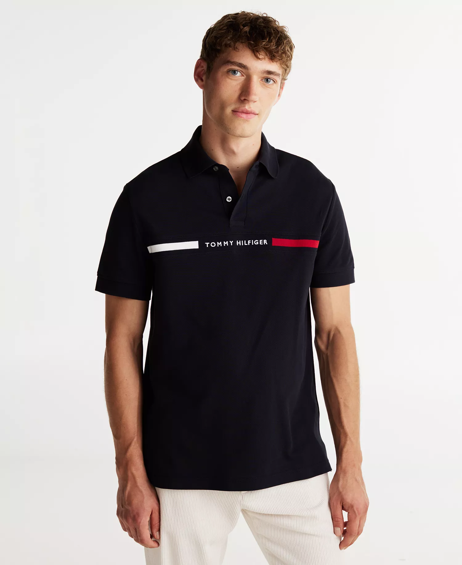 mni-43242c6f9e792b9264f7a1819d506ad3 Men's Classic-Fit Embroidered Chest Insert Polo Shirt — изображение 3