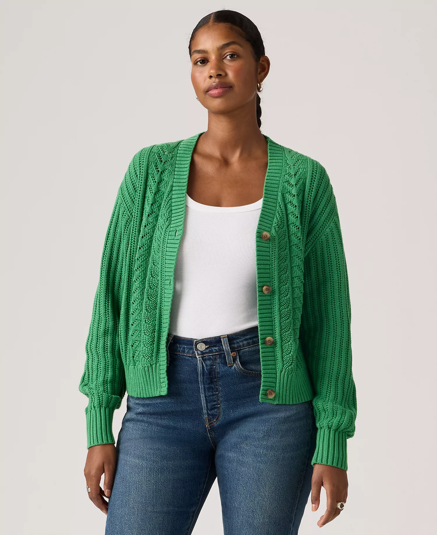 mni-436cef9ee81d30a3dbf9da58d6a14138 Women's Snowflake Long Sleeve Cardigan Sweater