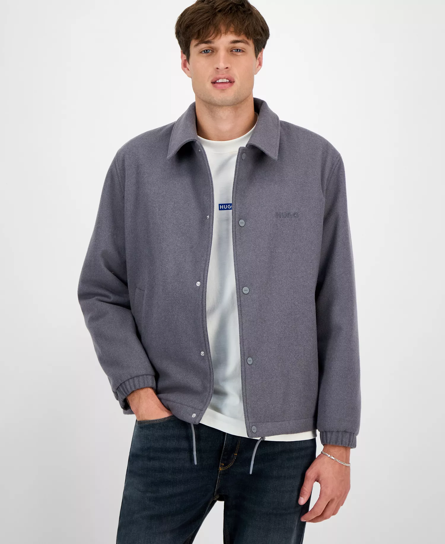 mni-43972616e5a1cf92597f1496b190bde4 Men's Baksi Slim-Fit Coach Jacket — изображение 3