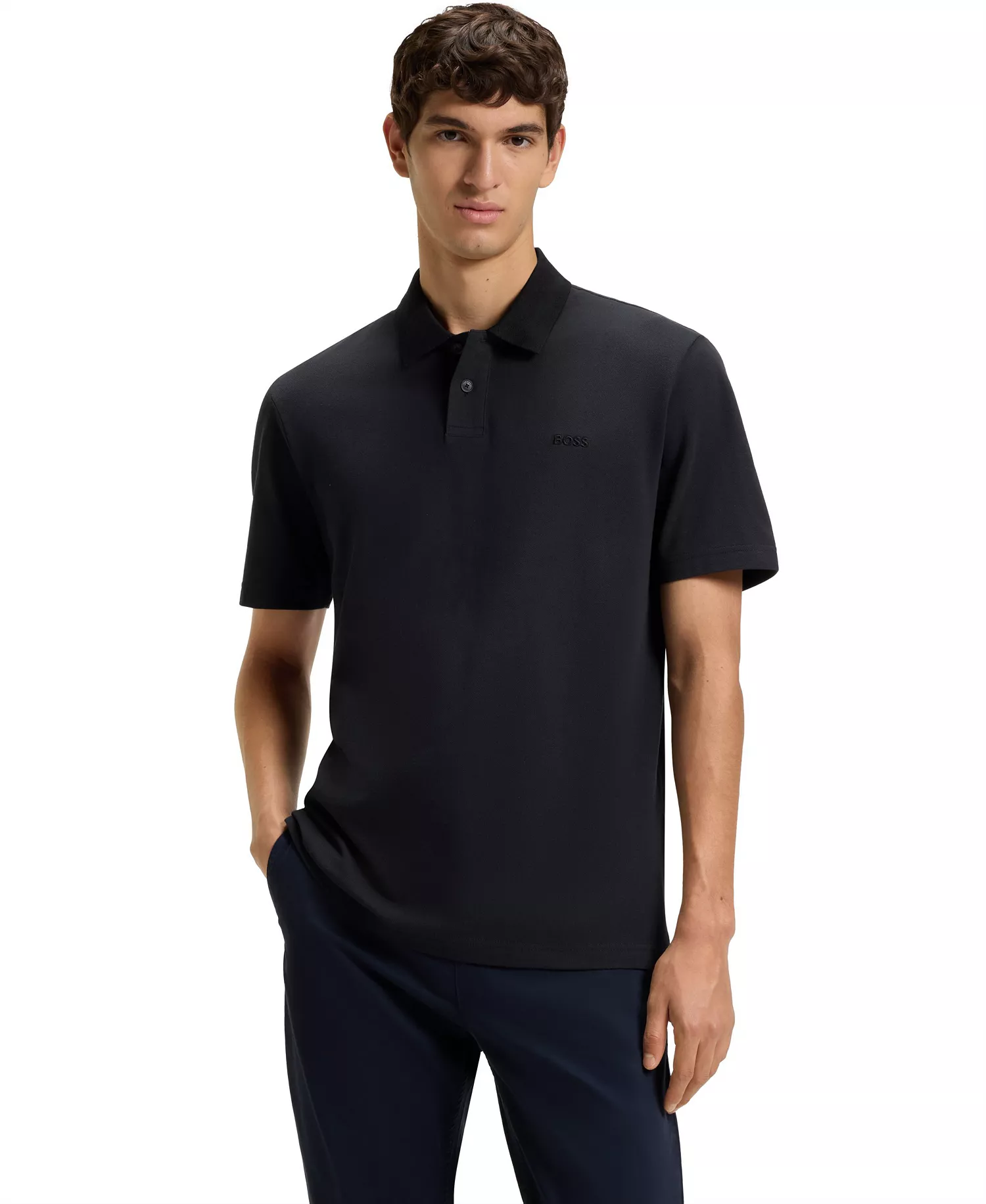 mni-43c63508c2f9513a9b67f711f6ad8ce0 Men's Cotton Pique Relaxed-Fit Polo Shirt — изображение 3