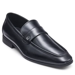 LEATHER BANDED SLIP ON LOAFER WITH SIDE KARL